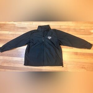 North End Windbreaker Hooded Jacket Mens Size XL Black  Nylon Zip Up Logo P8